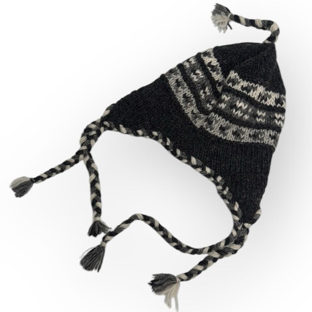 Mexicali Blues 100% Wool Vintage Knit Ski Snowboard Hat Made in Nepal
